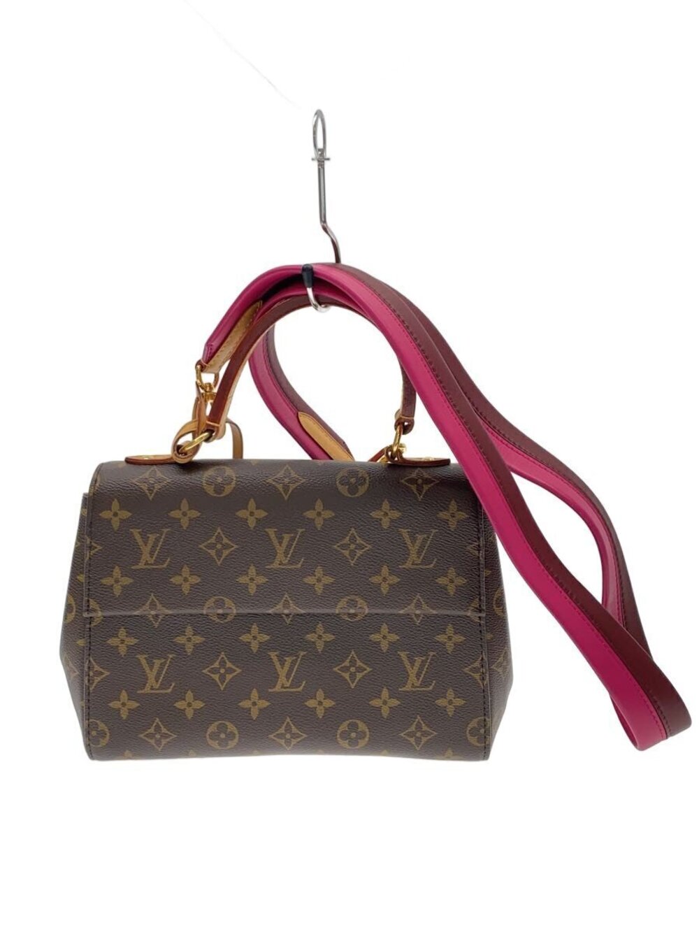 Louis Vuitton Cluny Monogram Canvas Marron Fuschia Pink Brown